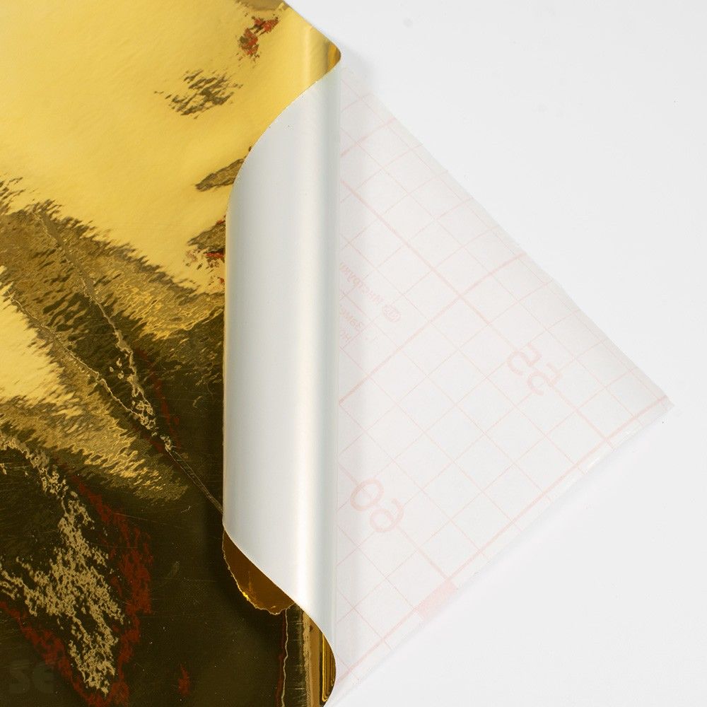 Rollo vinilo adhesivo metalizado oro | Servei Estació