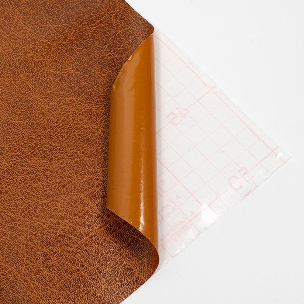 Rollo Vinilo adhesivo imitación piel marrón