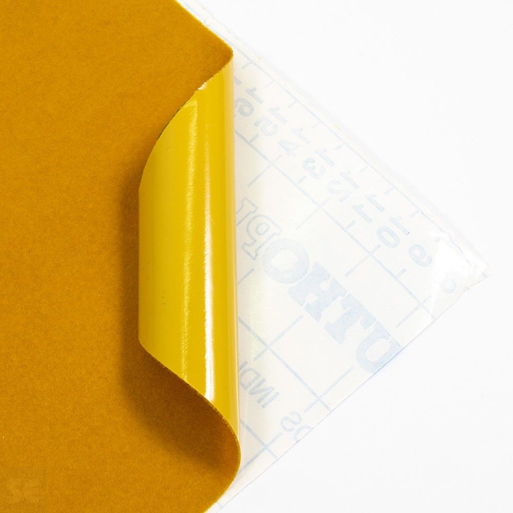 Rollo de vinilo adhesivo flocado color oro | Servei Estació