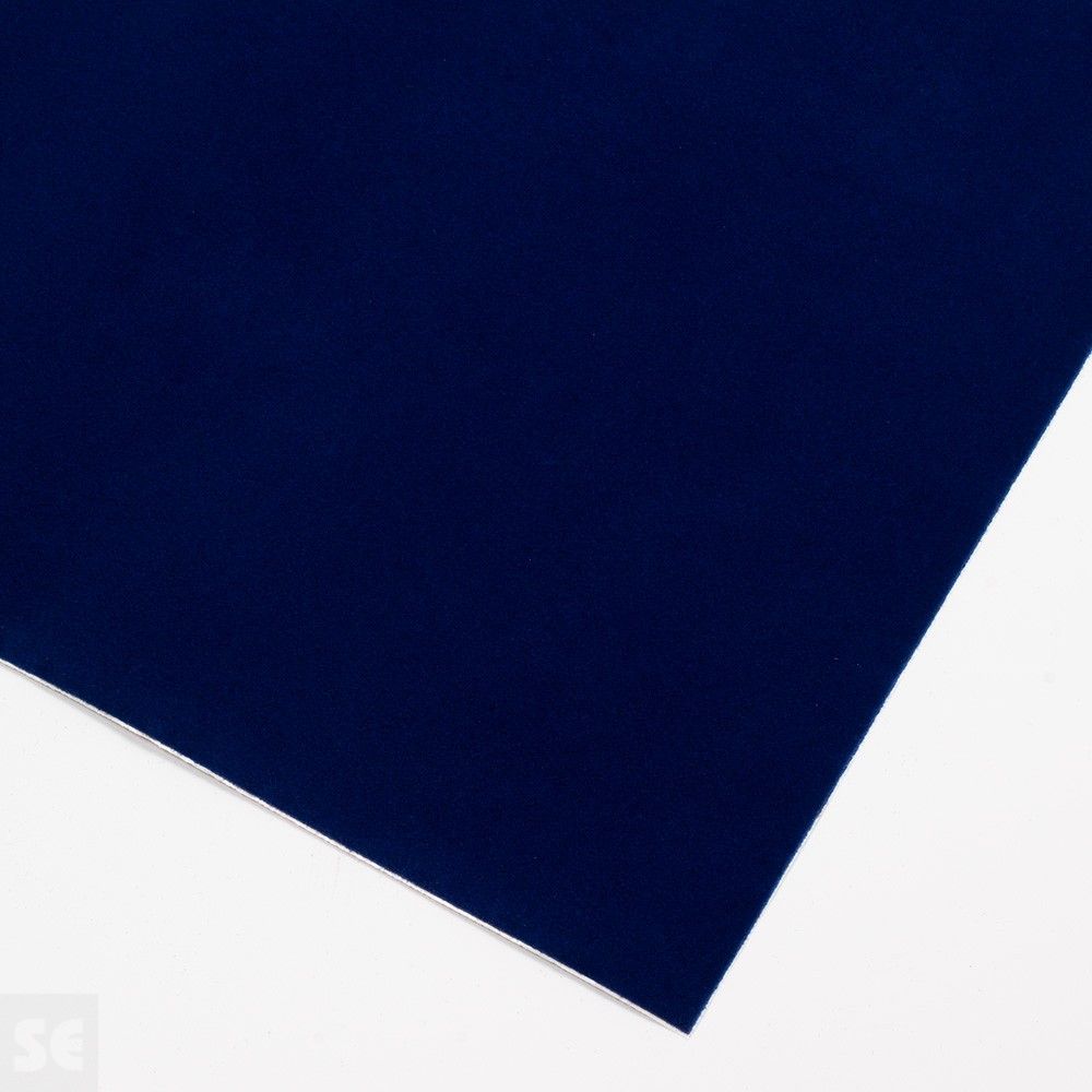 Rollo de vinilo adhesivo flocado color azul oscuro | Servei Estació