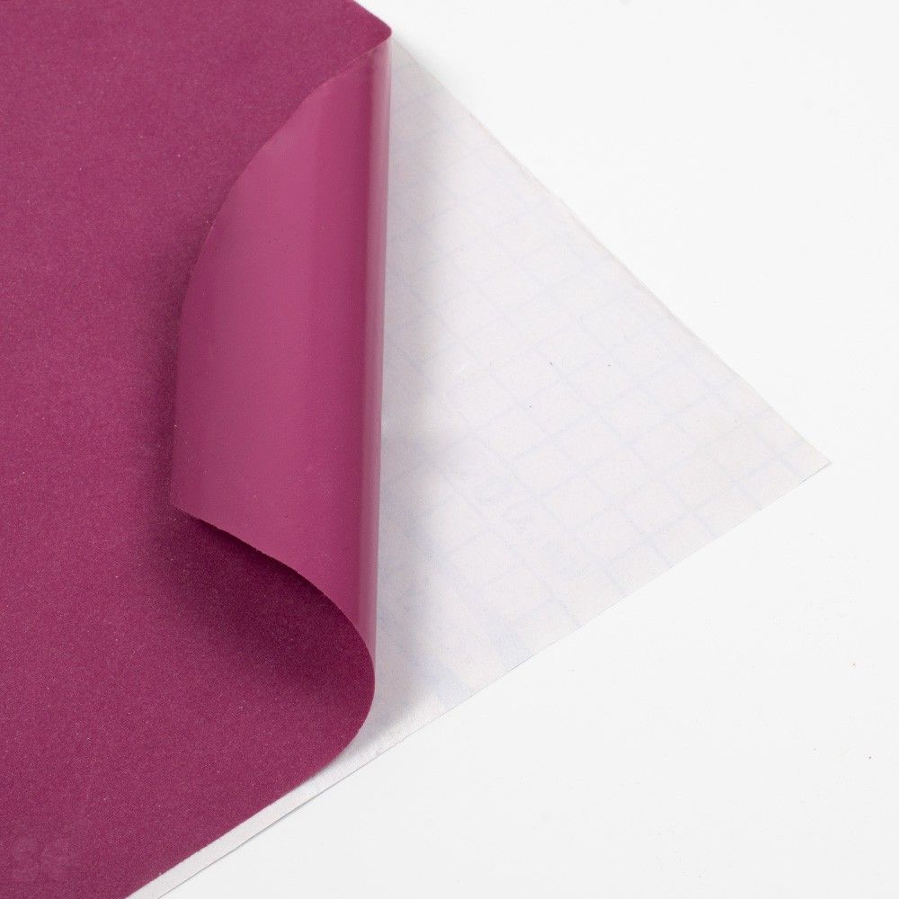 Rollo de vinilo adhesivo flocado color rosa | Servei Estació