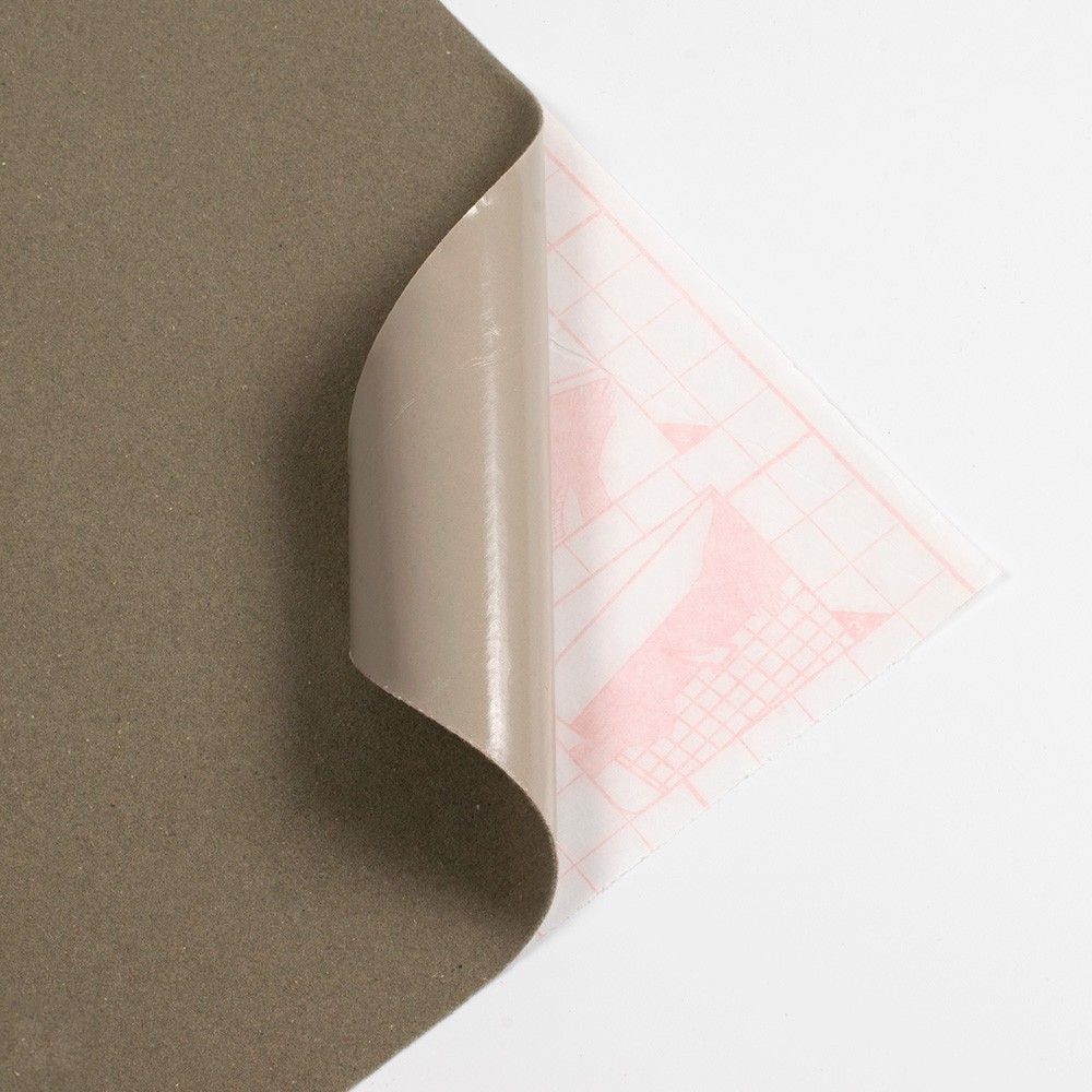 Rollo de vinilo adhesivo flocado color gris | Servei Estació