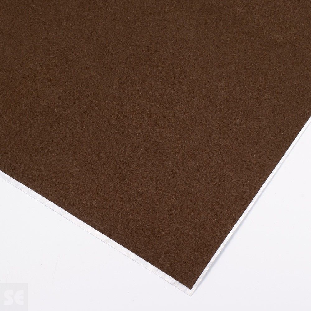 Rollo de vinilo adhesivo flocado color marrón | Servei Estació