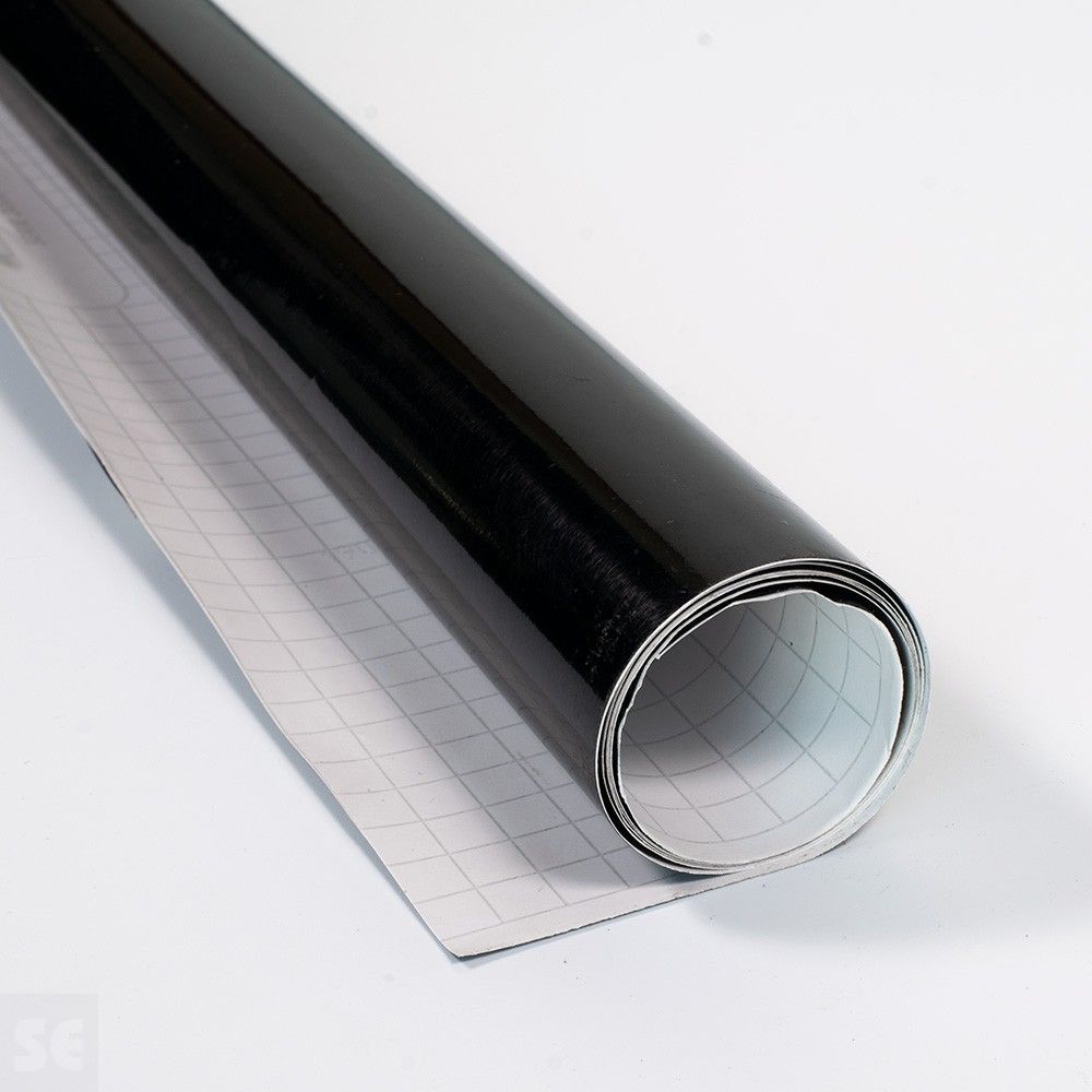 Rollo vinilo adhesivo rotulación color negro | Servei Estació
