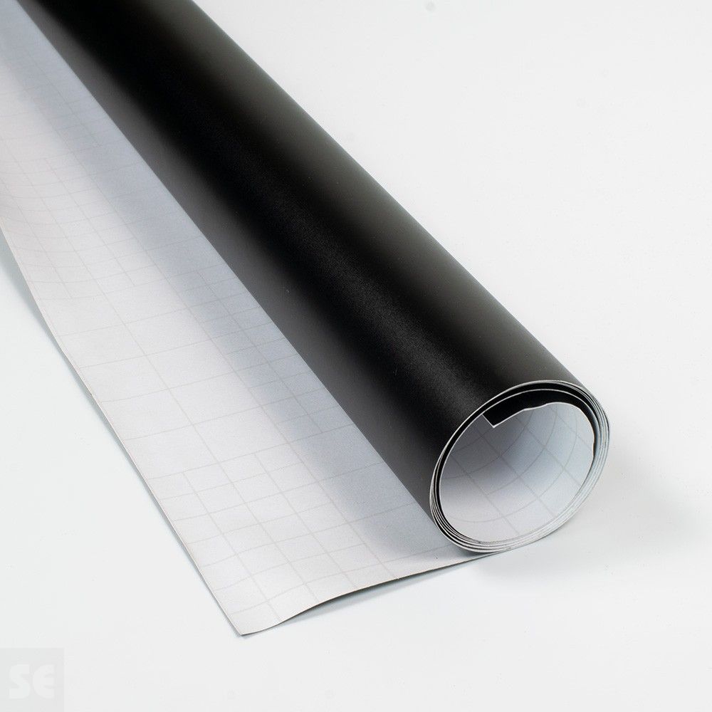 Rollo vinilo adhesivo rotulación color negro | Servei Estació
