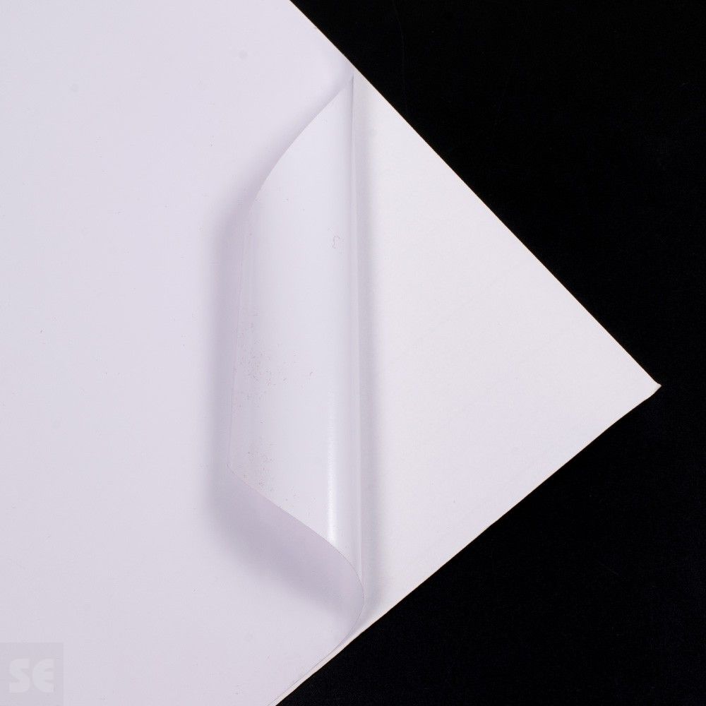 Rollo vinilo adhesivo rotulación color blanco | Servei Estació
