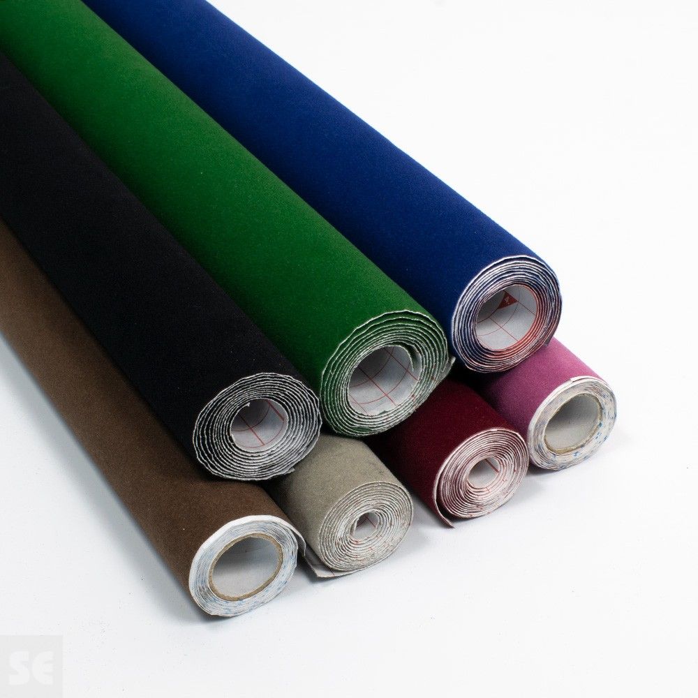 Rollos de Vinilo adhesivo flocado de colores distintos | Servei Estació