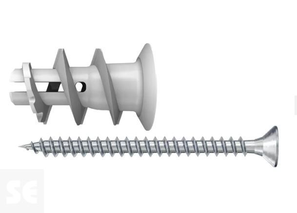 Taco Autoperforante Fischer de metal GK 5x37 S con tornillo de rosca métrica (5u)