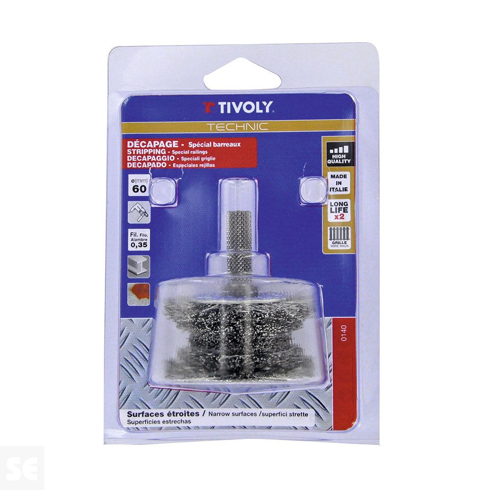 Cepillo Abrasivo Circular Doble Para Taladro Diam. 60Mm