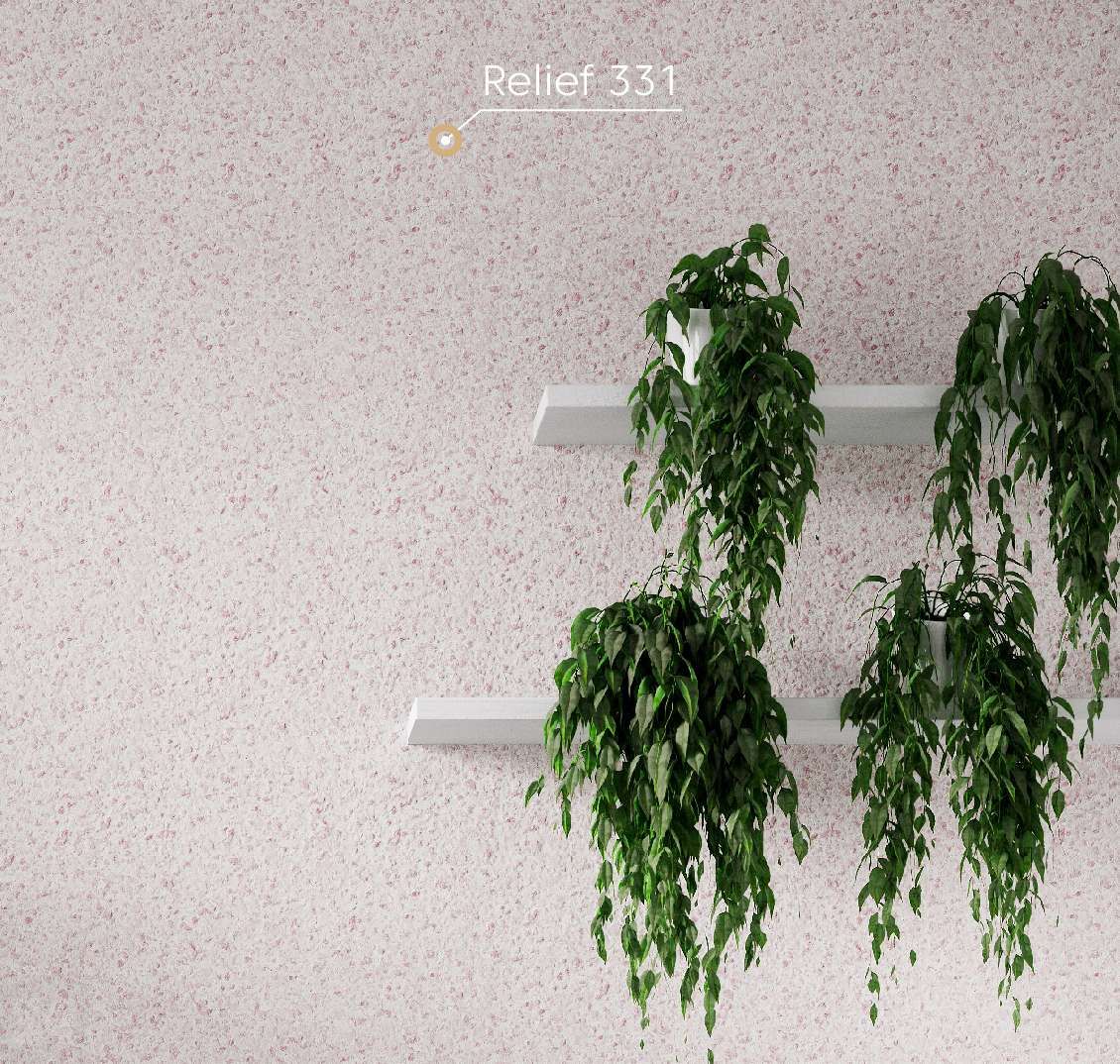 Papel pintado líquido Silk Plaster Relief 331 Rendimiento 3m2 (1kg) | Servei Estació