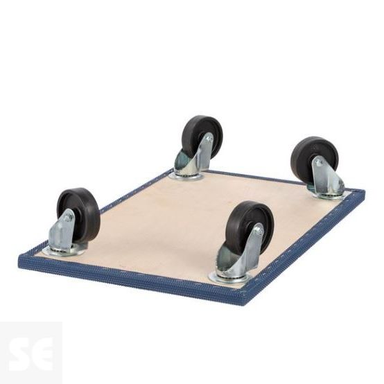 Plataforma Contrachapada Forrada con Ruedas 400kg 400x650mm