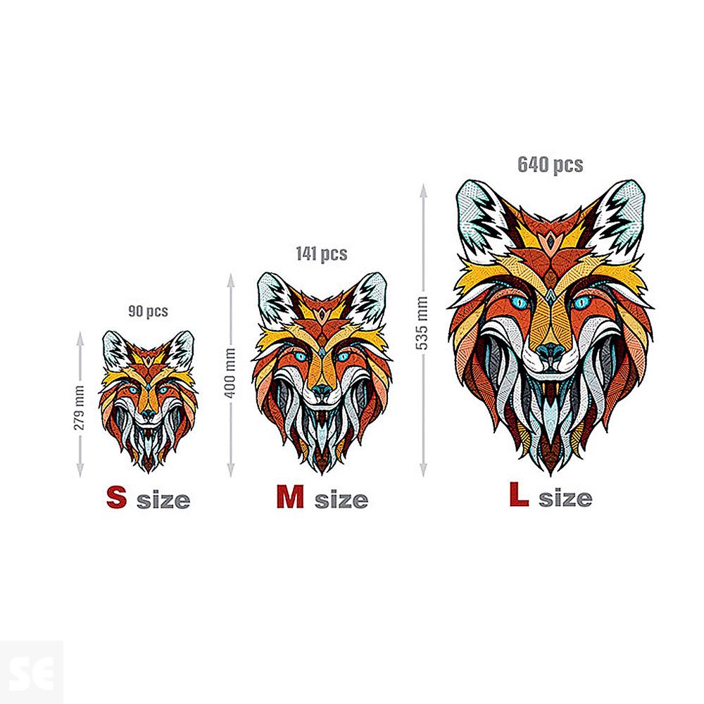 Ewa Puzzle Zorro (M) 141 Piezas Caja de Madera