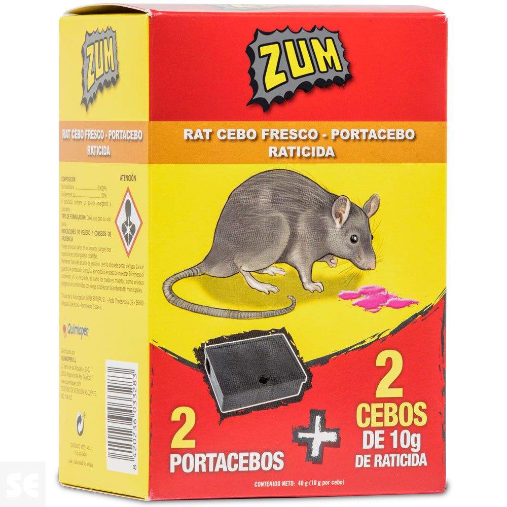 Zum Bd Raticida Portacebos 200 g Estuche