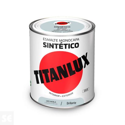 Titanlux Esmalte Sintético Brillante Gris Niebla 0,75l 001050434