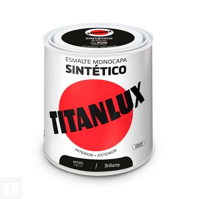 Titanlux Esmalte Sintético Brillante Negro 0,25l