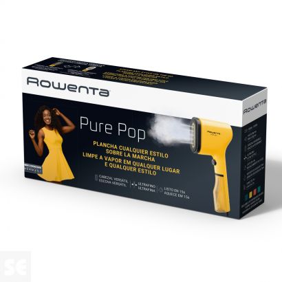 Plancha Ropa Pure Pop Amarillo Salida de Vapor 20 G/Min Rowenta