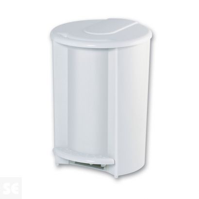 Cubo Pedal Baño De 8 L. C/ Blanco Ref.11001