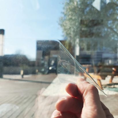 Lámina Estática Transparente Clear Sun Protect Uv Ancho 92 Cms (A metros)