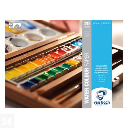 Block Aguada Gogh para acuarela 19x24 200 g