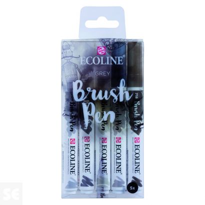 Ecoline Brushpen x5 Gris