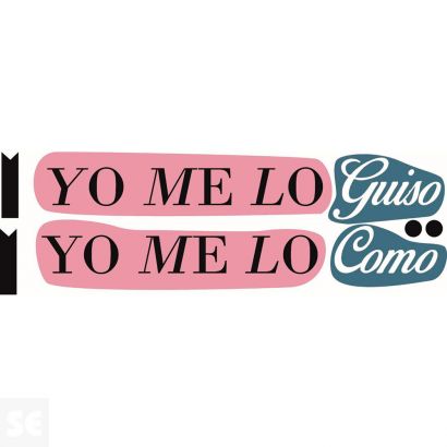 Sticker Deco Yo Me Lo Como 24x68Cm