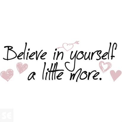 Sticker Deco Believe In Yourself 24x68Cm