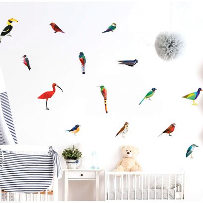 Sticker Deco Pájaros 24x68Cm