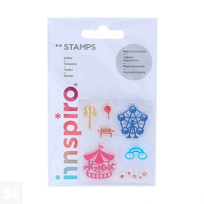 Set Sellos Acrílicos Feria 5,3x6Cm.