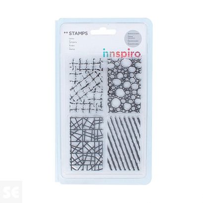 Set Sellos Acrílicos Para Crear Fondos 9,5x14,5Cm