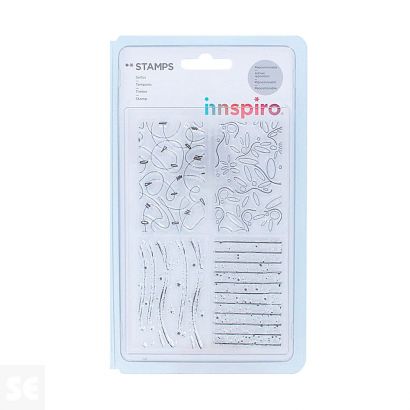 Set Sellos Acrílicos Para Crear Fondos 9,5x14,5Cm