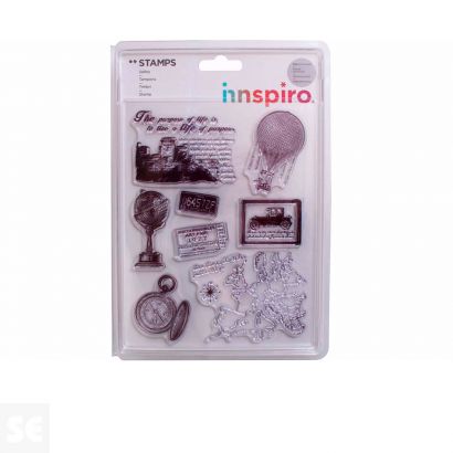 Set Sellos Acrílicos Vivir La Vida 14x18Cm