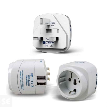  X-DREE US Plug Adaptador de enchufe múltiple de 3  tomacorrientes, CA 250V 10A (Enchufe de EE. UU. Adaptador de enchufe  múltiple de 3 tomacorrientes, CA, 220 V, 10 A : Herramientas
