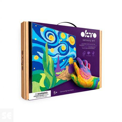 Coloración Arcilla Fij. Números Noche Príncipe Pequeño 29x29cm