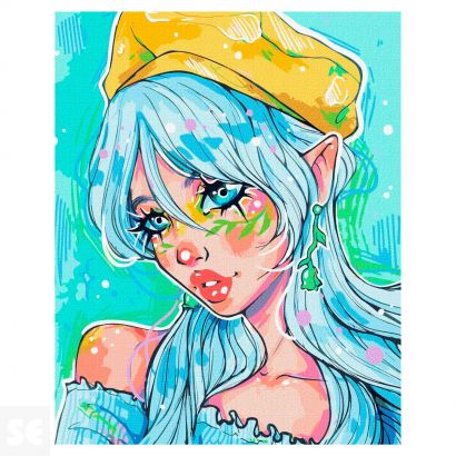 Pintar por Números la Fashionista de Ojos Azules