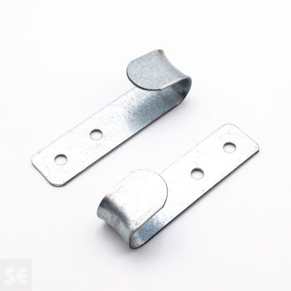 QWORK - Ganchos de tornillo de acero al carbono, alcayatas pared en forma  de L, 40 mm x 16 mm, 50 piezas : : Bricolaje y herramientas