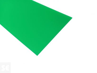 Plancha de Metacrilato Verde Translúcido 21 x 60 cm.