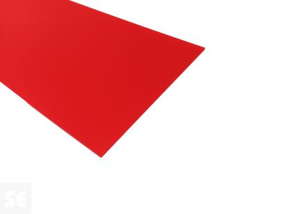 Plancha de Metacrilato Rojo Translúcido 21 x 60 cm.
