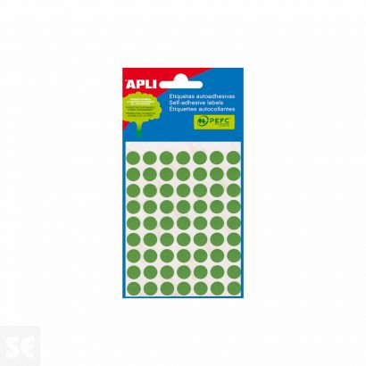 Etiquetas Autoadhesivas Verdes 10Mm