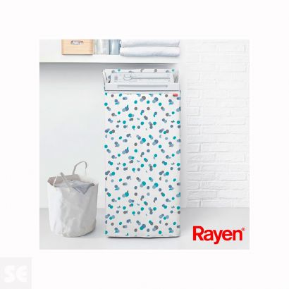 Rayen 0035 - Tendedero de pared con 5 cuerdas, color blanco