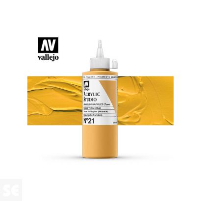 Pintura Acrylic Studio Amarillo Nápoles 200 ml