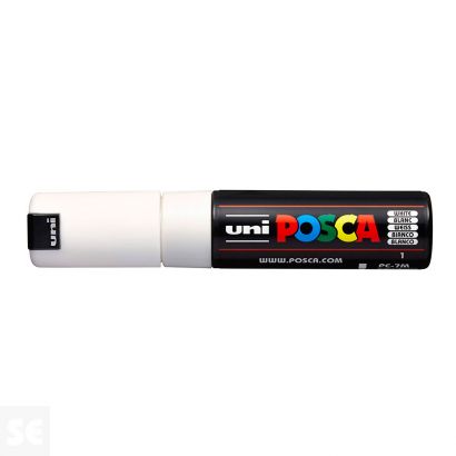 Rotulador Pintura Posca Blanco Pc-7m 4,5-5,5mm