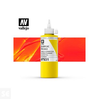 Pintura Acrylic Studio Amarillo Dorado 200 ml