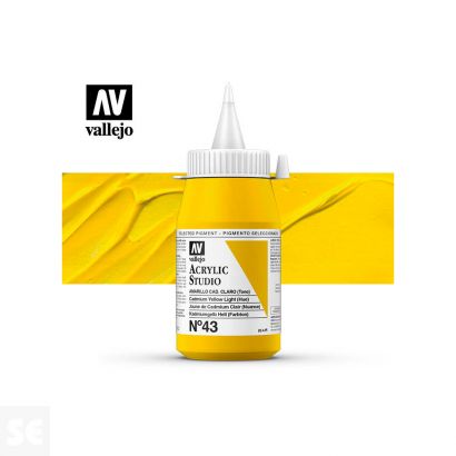 Pintura Acrylic Studio Amarillo Cadmio Pálido 500 ml
