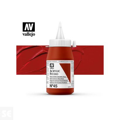 Pintura Acrylic Studio Rojo Cad. Osc. 500 Ml.
