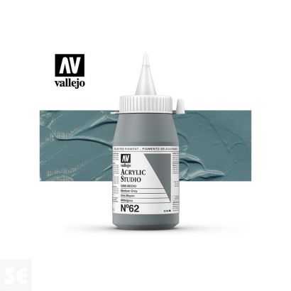 Pintura Acrylic Studio Gris Medio 500 ml