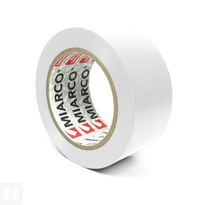 Cinta Señalización Pvc Blanco 50mm X 33m