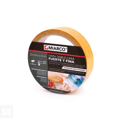 Cinta adhesiva doble cara Dc-600 Fuerte Fina 25mm X 10m