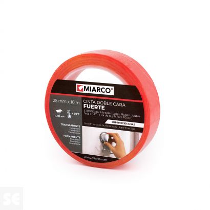 Cinta adhesiva doble cara Dc-995 Fuerte Superficie Lisa 25mm X 10m