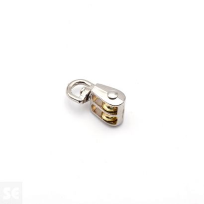 Polea Doble Giratoria Níq. R/ Latonada 12x3mm (1u.)