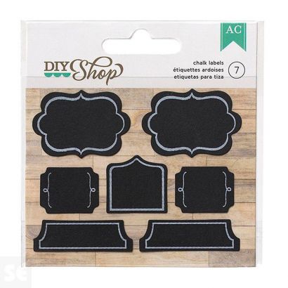 Set 7 Etiquetas Shop Chalk Shapes